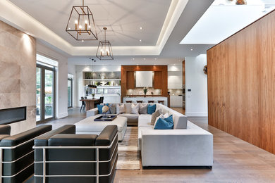 Trendy family room photo in Toronto