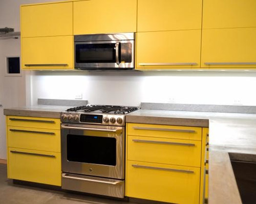 Yellow Kitchen Design Ideas, Renovations \u0026 Photos with 