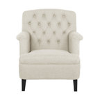 Upholstered Accents Classique Upholstered Chair with Casters - Modern ...