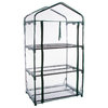 3-Tier Plant Shelf - Outdoor Greenhouse with Zippered Cover and Metal Shelves