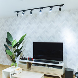 Residential Project | Herringbone Wallpaper - Wallpaper