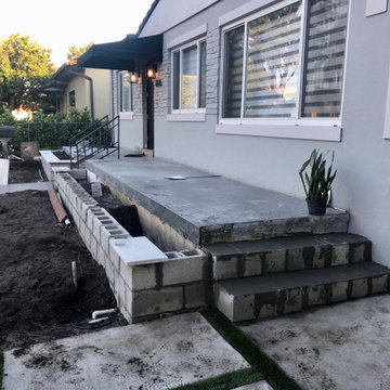 New installed planters for this front yard update!