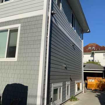 Siding Installation - James Hardie Lap and Shakes & Shingles in Gray