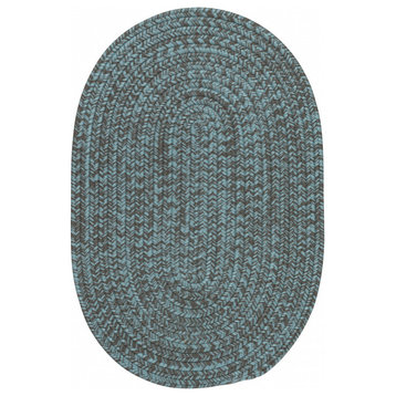 Colonial Mills Rug Laffite Tweed Blue Gray Oval, 10x14