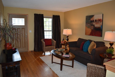 Living room photo in Denver