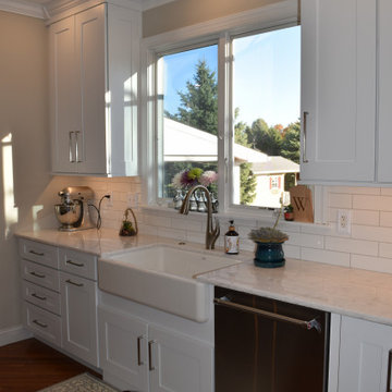 Gorgeous Grey and White Kitchen