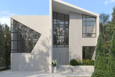 Example of a mid-sized trendy exterior home design in Other