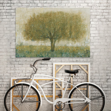 "Summer Day Tree II" Painting Print on Wrapped Canvas