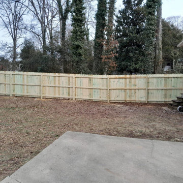 Pressure Treated Wood Fence