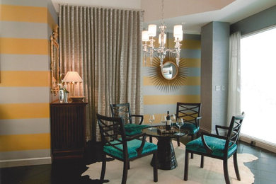 Dining room - eclectic dining room idea in Miami