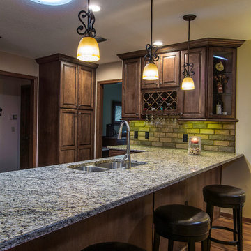 Warm wood kitchen with a Tuscan feel