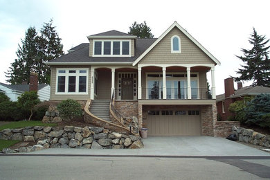 Craftsman exterior home idea in Seattle