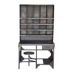 Industrial Iron Desk - Desks And Hutches
