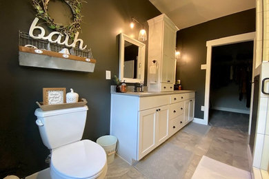 Inspiration for a modern bathroom remodel in Other