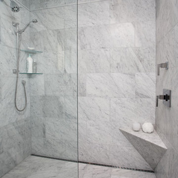 Curbless Shower With Channel Drain