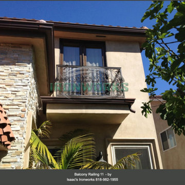 Balcony Railings (Juliet Balcony) Custom Made by Isaac's Ironworks