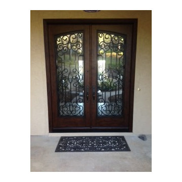 Entry Door Replacement - Jeld-Wen Wood w/Grilles Entry Door