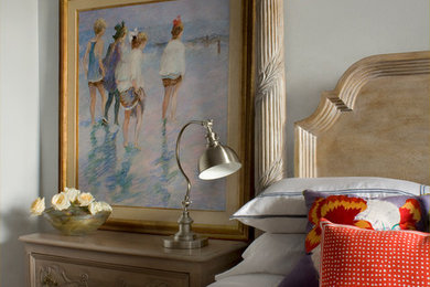 Inspiration for a transitional bedroom remodel in Houston