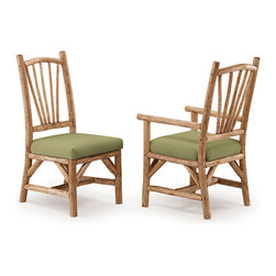 Rustic Side Chair #1154, Arm Chair #1156 by La Lune Collection - Dining Chairs