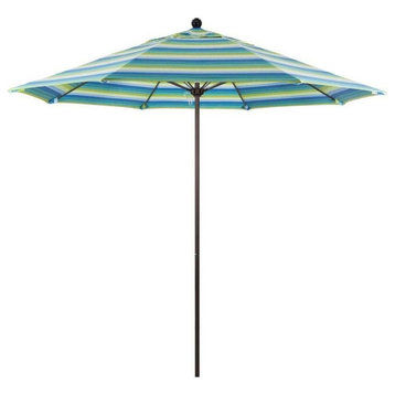 9' Venture Series Patio Umbrella With Sunbrella 1A Seville Seaside Fabric