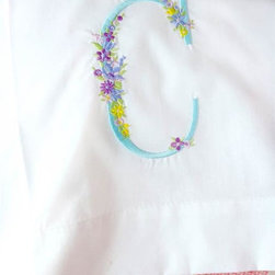 Cottage Garden Monogram Pillowcase - Pillowcases And Shams