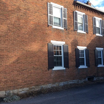 Restored wooden Shutters Historic Home Muncy