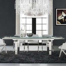 Modern Contemporary Extendable Dining Table