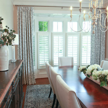 Dining Room Drapes for Bay Window