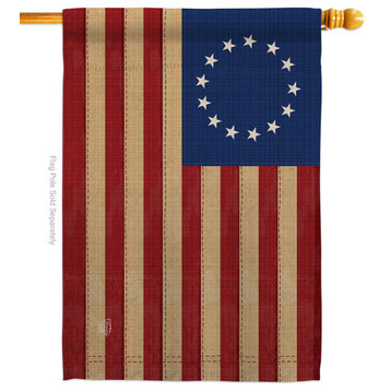 Heritage Betsy Ross Americana Historic House Flag