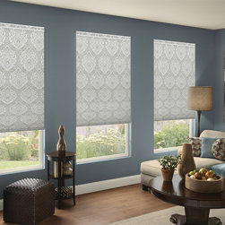 Waverly Cellular Shades Dressed Up Damask Elephant - Cellular Shades