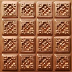 103 Faux Tin Ceiling Tile Glue up 24x24 - Copper - Ceiling Tile