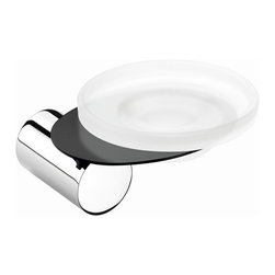 Secret Bath. Wall soap dish. Chrome-black. Giselle Collection. - Soap Dishes & Holders