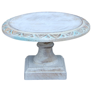 Lachlan Wooden Feeted Cake Stand D6.5x7"
