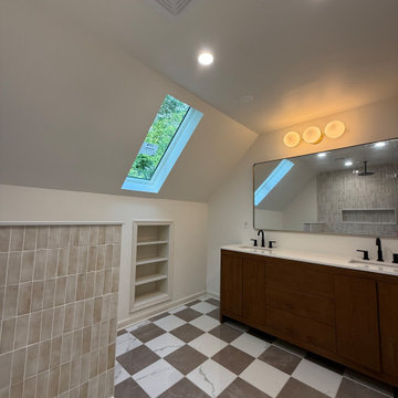 Master Suite Remodel: Closet Converted to Bathroom and Bathroom Converted to Lau