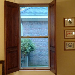 Waller Raised Panel Pine Interior Shutters - Interior Shutters