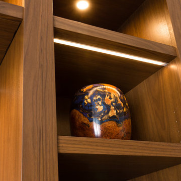 AAA Walnut Office Wall Unit