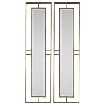 Uttermost Rutledge Gold Mirrors Set of 2 07082