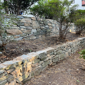 Dry Stack Field Stone Retaining Walls in Sligo Creek Park, Silver Spring MD