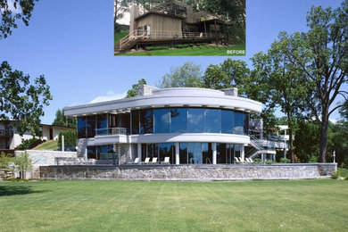 Contemporary exterior home idea in Detroit