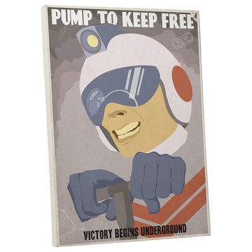 Steve Thomas "Pump to Keep Free" Gallery Wrapped Canvas Wall Art