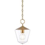 Hudson Valley Lighting - Greene 1-Light Small Pendant, Aged Brass - Features: