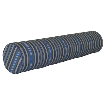 Bolster Pillows, Blue Stripe, 7"x52"