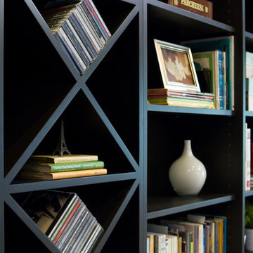Contemporary Accent Wall Cabinetry