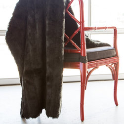 Faux Fur Throw S/3876 Onyx Mink - Home Decor