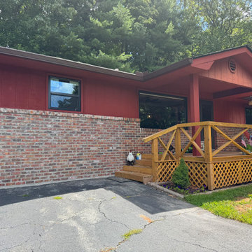 Carport Conversion to Living Space with Masonry and Window Upgrade