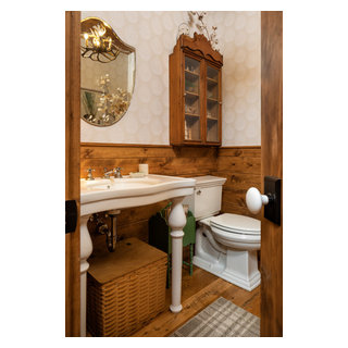 Lake Sylvia Cabin - Rustic - Powder Room - Minneapolis - by Pillar ...