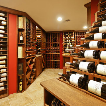 Traditional Mahogany Wine Cellar