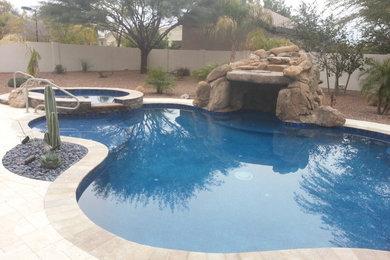 Example of a trendy pool design in Phoenix