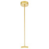 Hoops 1 Light LED Chandelier With Satin Gold Finish