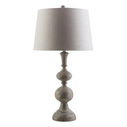 Kestiney Spindle Table Lamp With Bell Shade - Table Lamps